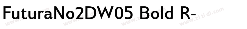 FuturaNo2DW05 Bold R字体转换